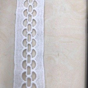 4 # ren lụa sữa ， Polyester / nylon nylon lace ren bông